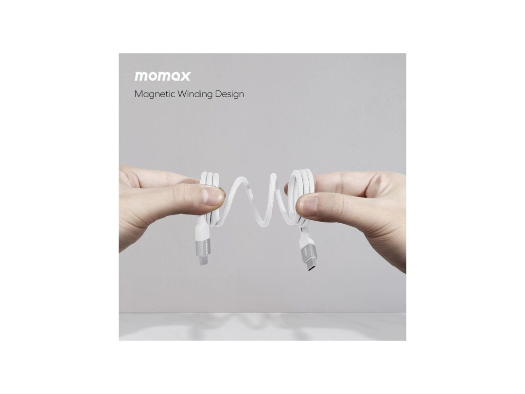 Buy Momax Elite Mag Link 100W USB-C to USB-C Magnetic Cable 1m in Qatar Buy Momax Elite Mag Link 100W USB-C to USB-C Magnetic Cable 1m in Qatar